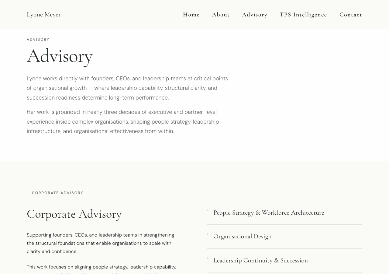 Advisory Website screenshot